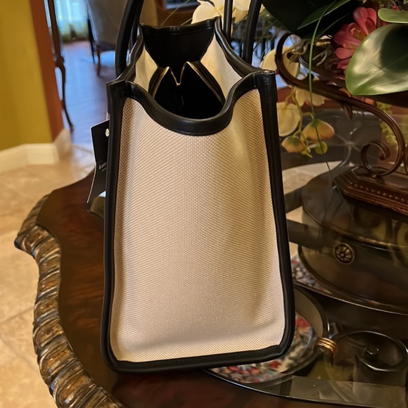 Kate Spade New York NWT ELLA LADYBUG TOTE BAG- Canvas w/Pebble Leather Trim - Picture 4 of 17